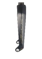 Fourche carbone ICE SWAT 2.0 TAPERED 20'' Axe Ø 20mm , Grise decal sable + adaptateurs Ø 10mm 