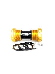 Boitier de pédalier ICE BSA compatible Shimano et Sram GXP Or