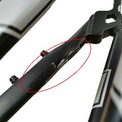 CADRE BMX  ICE F-22  Expert XL Noir mat et déco grise  ***OCCASION***
