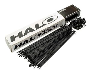 Rayons HALO coudés ronds Ø2mm 264mm Noir (x100) 