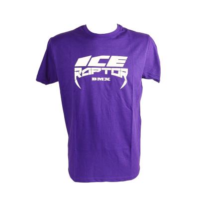 T-Shirt manches courtes ICE RAPTOR violet logo blanc M