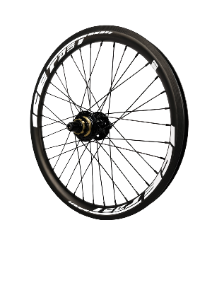 Roue Arrière ICE TR27 20" Carbone + Moyeu ICE HACKER Disque