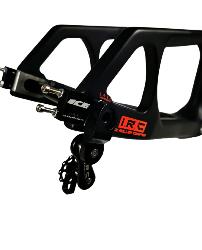 Cadre BMX carbone ICE RAPTOR Noir Mat / Rouge avec système IRC / PRO XXL