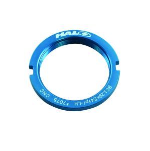 Lockring HALO en Alu pour Fixie Bleu