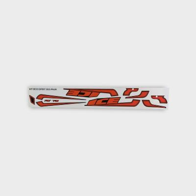 Kit déco pour cadre ICE F22 Expert Rouge Métalisé