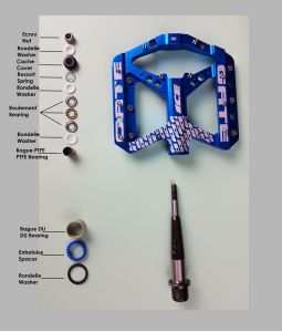 Kit de réparation complet pour pédales ICE GATE/TINY