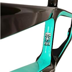 Cadre BMX carbone ICE RAPTOR RS Lagoon / Noir PRO XL