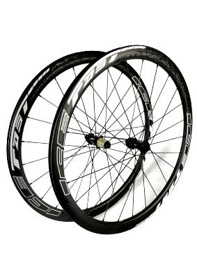 Paire de roues ICE SATURN Route 38 mm disk Centerlock 12 x 100 mm / 12 x142mm SHIMANO moyeux ICE CLR