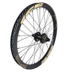 Roue arrière ICE RAPTOR 20'' Carbone Noire logo Sable - Moyeu HACKER X 10-15