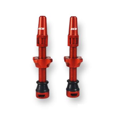 Paire de Valves ICE AIRFLOW Tubeless 44 mm Rouges