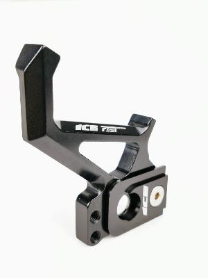 Adaptateur de frein à disque BMX ICE FAST Ø15mm + PLAQUE 15/20 CNC NOIR