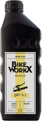 Liquide de frein BIKEWORKX BRAKER DOT 5.1 - 1 Litre