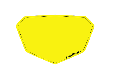 Fond de plaque frontal MAIKUN FACTORY Pro jaune