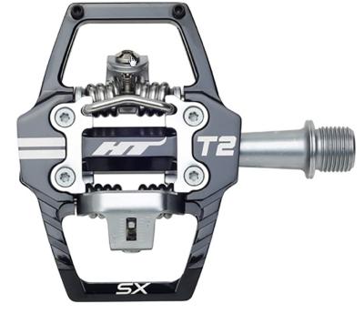 Pédales auto Spéciale BMX HT T-2 SX noire