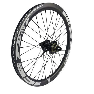Roue Arrière ICE RAFALE X 20" Carbone + Moyeu ICE HACKER X Disc 36T 15/10 mm