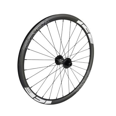 Roue Avant ICE T-REX Carbone Disc 20" x 1-1/8  + Moyeu ICE TANK Ø 20 mm logo blanc 
