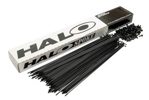 Rayons HALO coudés ronds Ø2mm 296mm Noir (x100) 