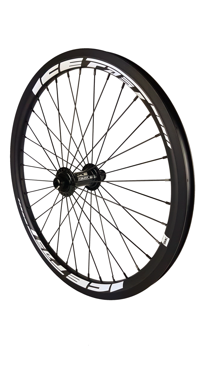 Roue Avant ICE SK 20'' X 1-3/8 Carbone + Moyeu ICE TANK Ø 20mm