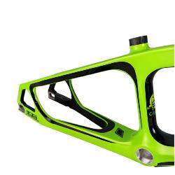 Cadre BMX carbone ICE RAPTOR CITRIK RS Lime/ Noir PRO 3XL