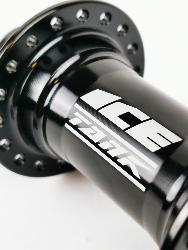 Moyeu Avant BMX ICE TANK Ø 20mm 36 Trous Noir (+ AXE 20mm / 114 mm + 3 SPACERS)