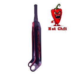 Fourche carbone ICE SWAT2.0 TAPERED 20" Axe Ø 20mm, Noire / Rouge Hot Chili