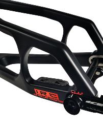 Cadre BMX carbone ICE RAPTOR Noir Mat / Rouge avec système IRC / PRO XXL