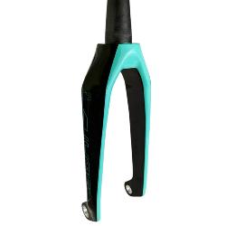 Fourche carbone ICE SWAT2,0 TAPERED20" Axe Ø 20mm, Noire / Lagoon