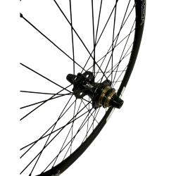 Roue Arrière ICE T-REX Carbone Disc 20" x 1-1/8 + Moyeu ICE HACKER X 10-15 mm Disque logo blanc