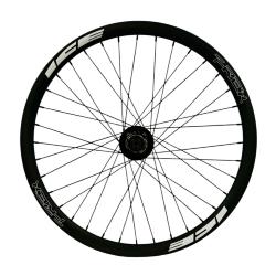 Roue Arrière ICE T-REX Carbone Disc 20" x 1-1/8 + Moyeu ICE HACKER X 10-15 mm Disque logo blanc