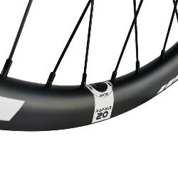 Roue Avant ICE RAFALE X 20" Carbone + Moyeu ICE TANK Ø 20mm 