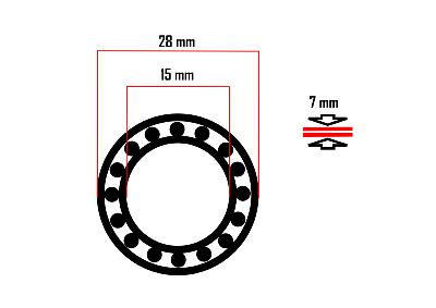 Roulement Céramique 6902-2RS – 15x28x7 Mm, Zircone, Haute Vitesse, Faible Frottement