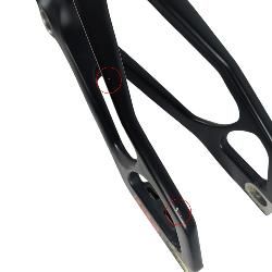 Kit cadre BMX carbone ICE RAPTOR Pro 3XL + fourche ICE SWAT  **OCCASION **