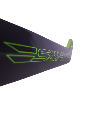 Fourche carbone ICE SWAT2.0 TAPERED 20" Axe Ø 20mm, Noire / Lime Citrik  