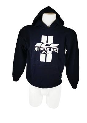 Sweat à capuche ICE F-22 Noir logo blanc (9 - 11 ans)