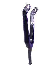 Fourche carbone ICE SWAT2.0 TAPERED 20" Axe Ø 20mm, Noire / Violet Purpy 