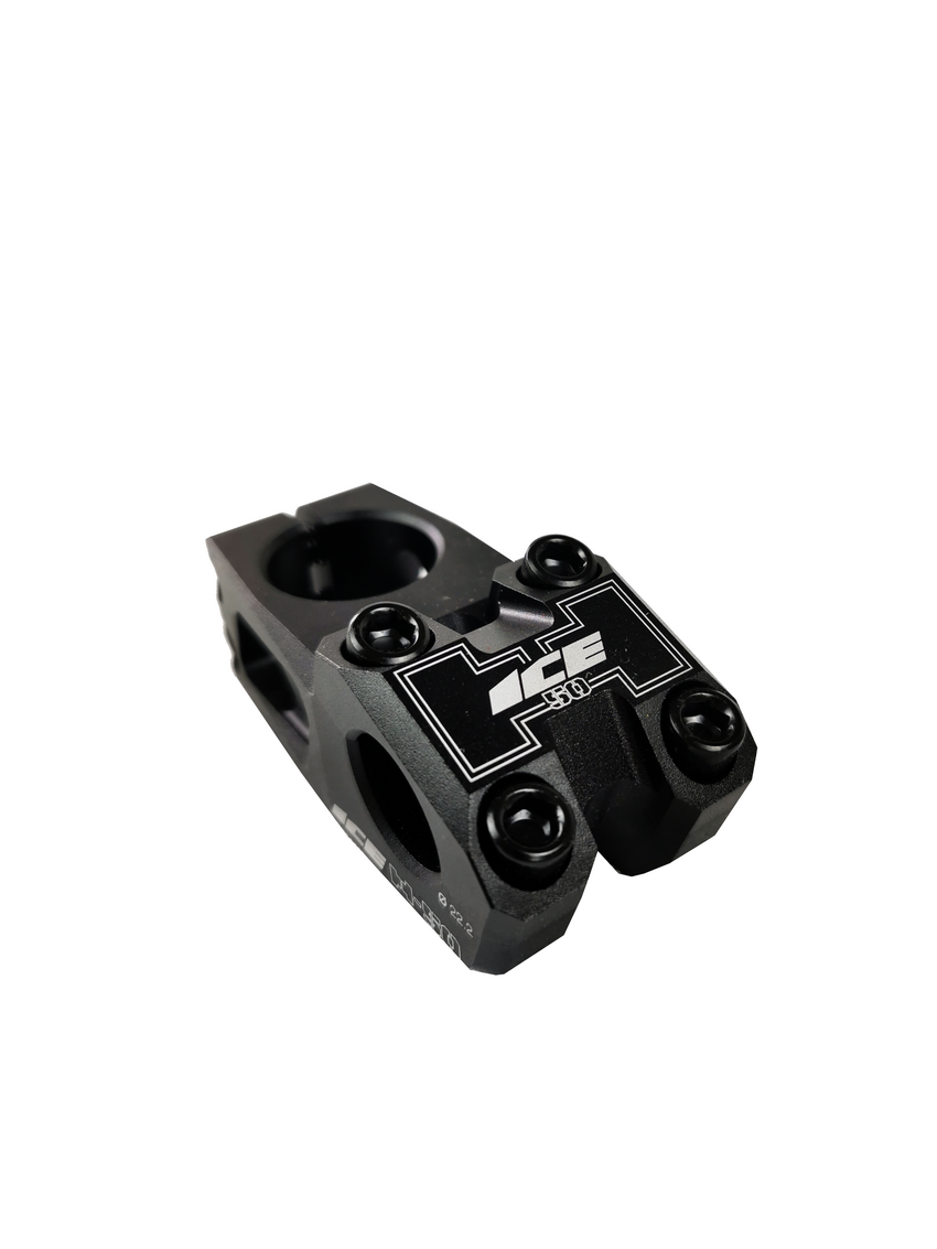 Potence BMX ICE "H 50" (50 mm) Ø 22,2 mm Noire