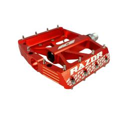 Pédales ICE RAZOR CNC Rouges