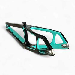 Cadre BMX carbone ICE RAPTOR RS Lagoon / Noir PRO XL