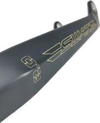 Fourche carbone ICE SWAT 2.0 TAPERED 20'' Axe Ø 20mm , Grise decal sable