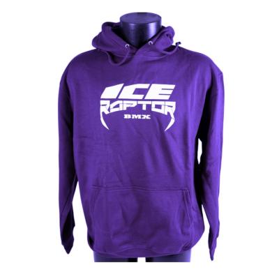 Sweat à capuche ICE RAPTOR violet logo blanc 12-13 ans