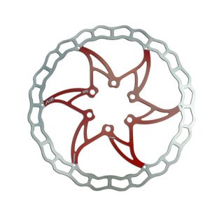 Disque De Frein Ashima ARO-08 Rouge 185 Mm - Haute Qualité, Compatible Vélo - Unisexe Adulte Taille Unique
