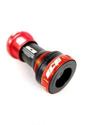 Boitier de pédalier ICE BSA compatible Shimano et Sram GXP Rouge