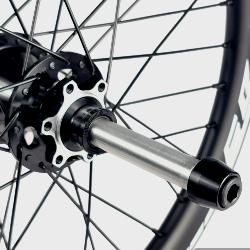 Roue Arrière ICE RAFALE X 20" Carbone + Moyeu ICE HACKER X Disc 36T 15/10 mm