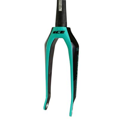 Fourche carbone ICE SWAT2,0 TAPERED20" Axe Ø 20mm, Noire / Lagoon