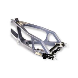 Kit Cadre BMX carbone ICE RAPTOR Grey/Sand avec système IRC / PRO XL + fourche ICE SWAT