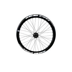 Roue Arrière ICE RAFALE 24"X Carbone disque + Moyeu ICE HACKER X Disc 36T 15/10 mm