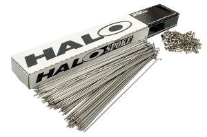 Rayons HALO coudés ronds Ø2mm 188mm Chrome (x100) 