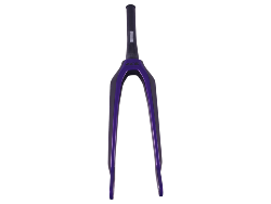 Fourche carbone ICE SWAT2.0 TAPERED 20" Axe Ø 20mm, Noire / Violet Purpy 