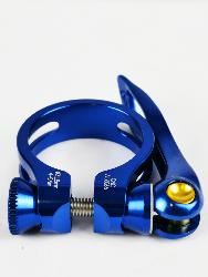 Collier de selle rapide ICE CLAMP Ø 31,8mm  Bleu