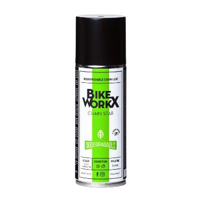 Huile de chaîne BIKEWORKX CHAIN STAR Biodégradable spray 200 ml